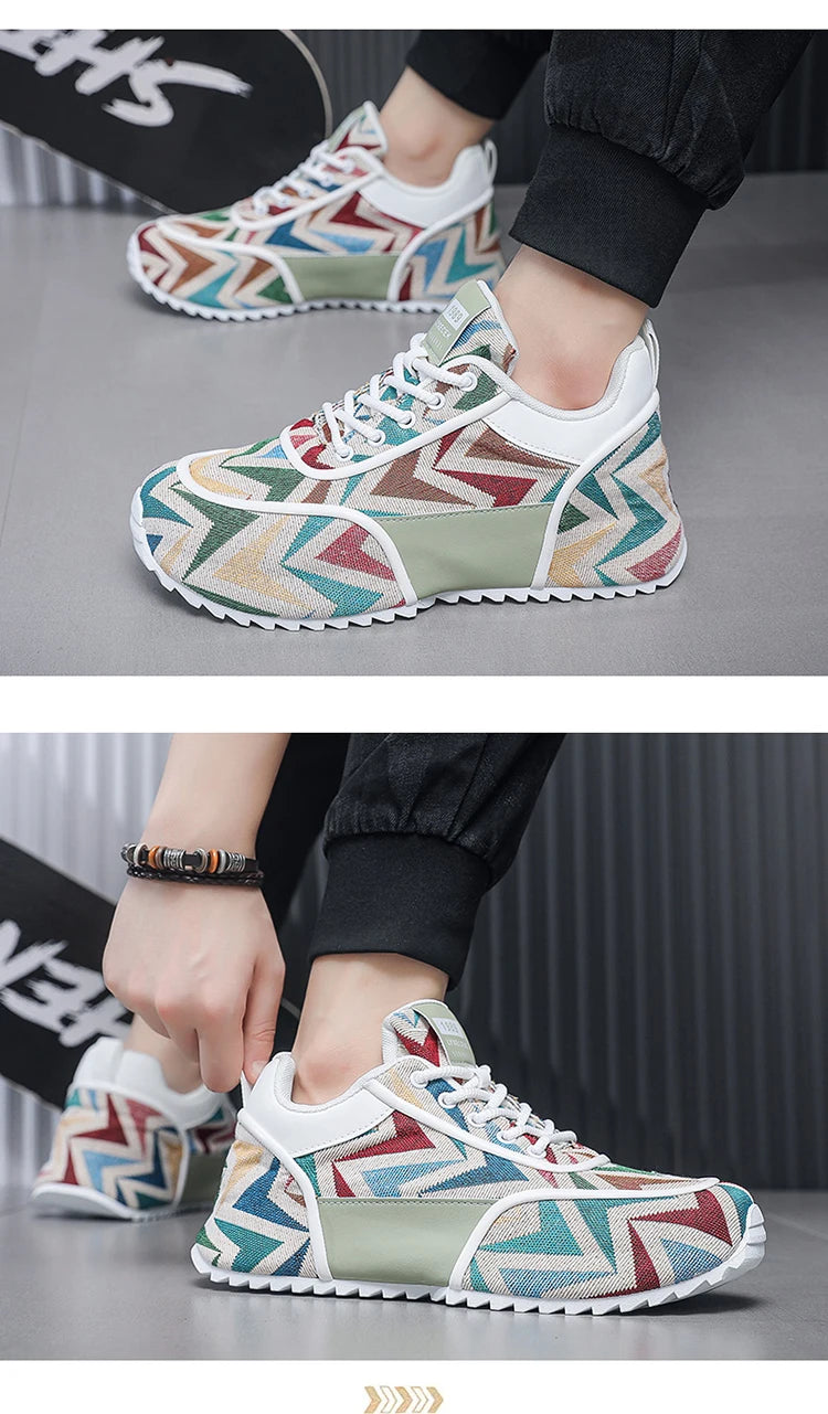 Chunky Sneaker Plus Size 45 46 47 48 Men Designer Shoes Fashion Casual Leather Mesh Breathable Increased Internal Platform Shoes