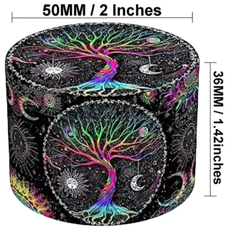 2inch Boho Tree Herb Grinder 4-Layers Metal Pepper Mortar Spice Mill Tobacco Grass Raw Grinder Smoking Accessories Kitchen Tool
