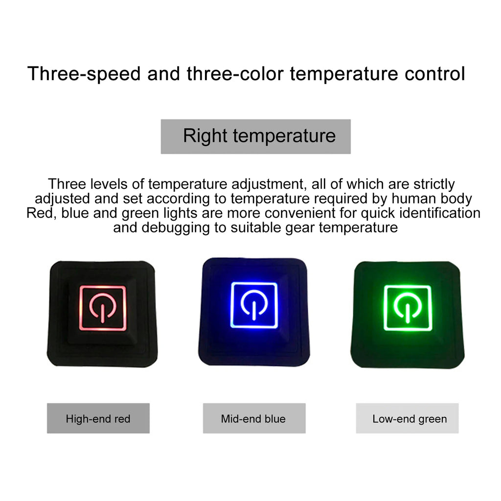 Electric Heating Pad Temperature Adjustable 45℃-65℃ Electric Heating Sheet USB Heating Pad for Clothes Vest