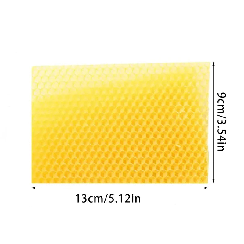 10Pcs Beeswax Sheets Candle Making Craft DIY Kits Honey Candles Maker Full Bees Wax Honeycomb Beekeeping Foundation Sheets New