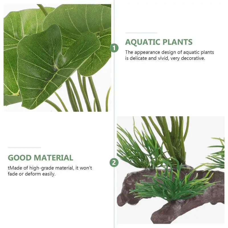 Aquarium Simulation Plant Aquatic Plants Artificial Aquarium Plant Realistic Reptile Terrariums Plants Fish Tank Decoration