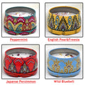 4Pcs/Box Scented Candle Set Gift Islamic Arabian Patterns Fragrance Candle Jar DIY Smokeless Couples Romantic Incense Candles