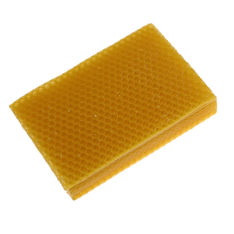 10Pcs Beeswax Sheets Candle Making Craft DIY Kits Honey Candles Maker Full Bees Wax Honeycomb Beekeeping Foundation Sheets New
