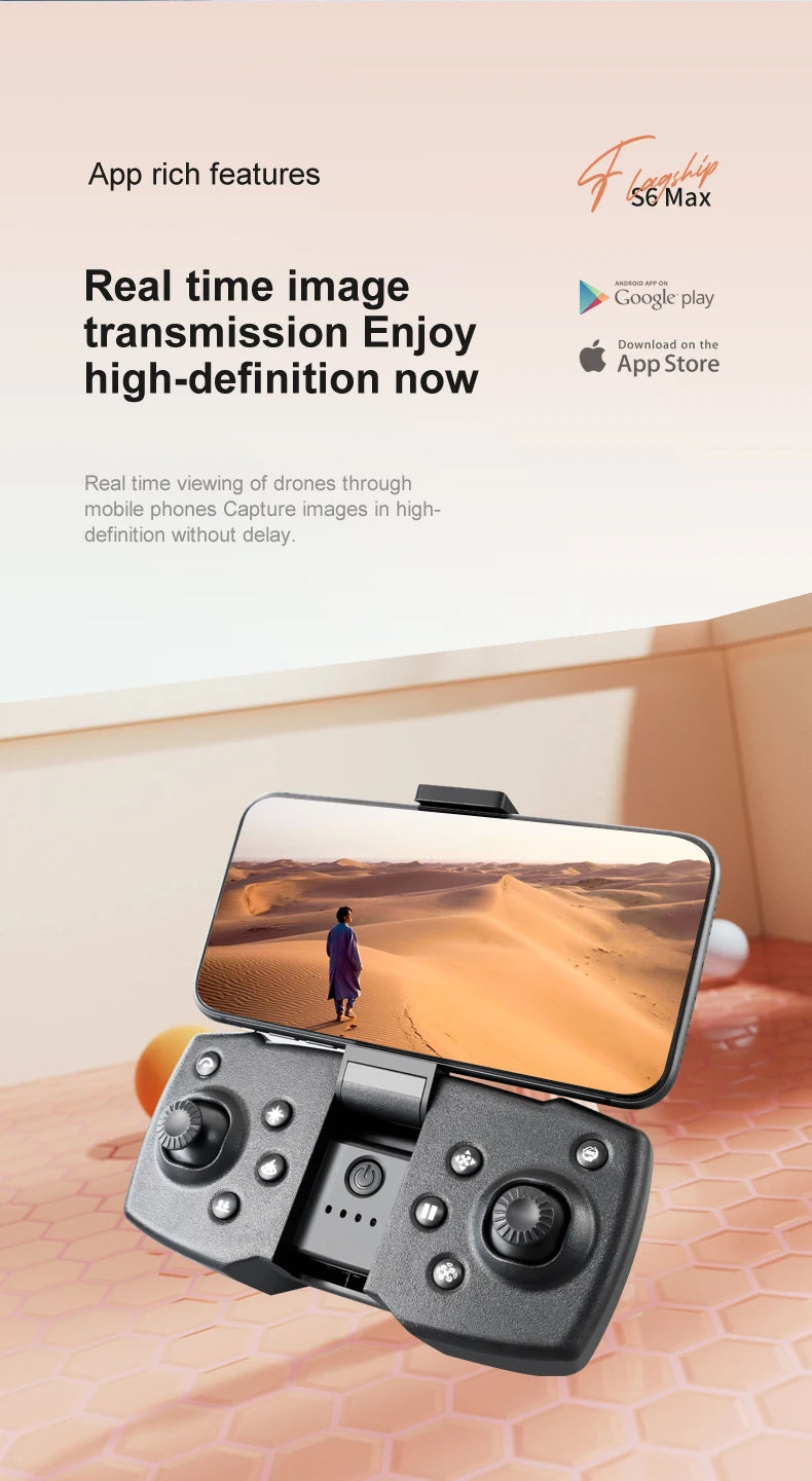 2025 NEW S6 Drone 5000M 8K 5G Professional Aerial Photography HD Wifi FPV Avoiding Flow Obstacles Four Rotors Helicopter Toy