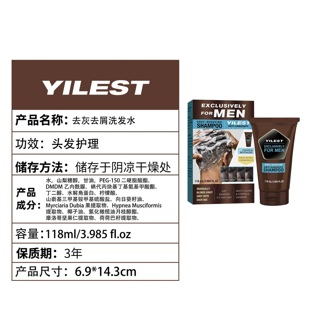 Anti Dandruff Shampoo Deep Clean Nourish Hair Roots Darken Hair Strengthen Hair 118ml Moisturizing Scalp Care Shampoo