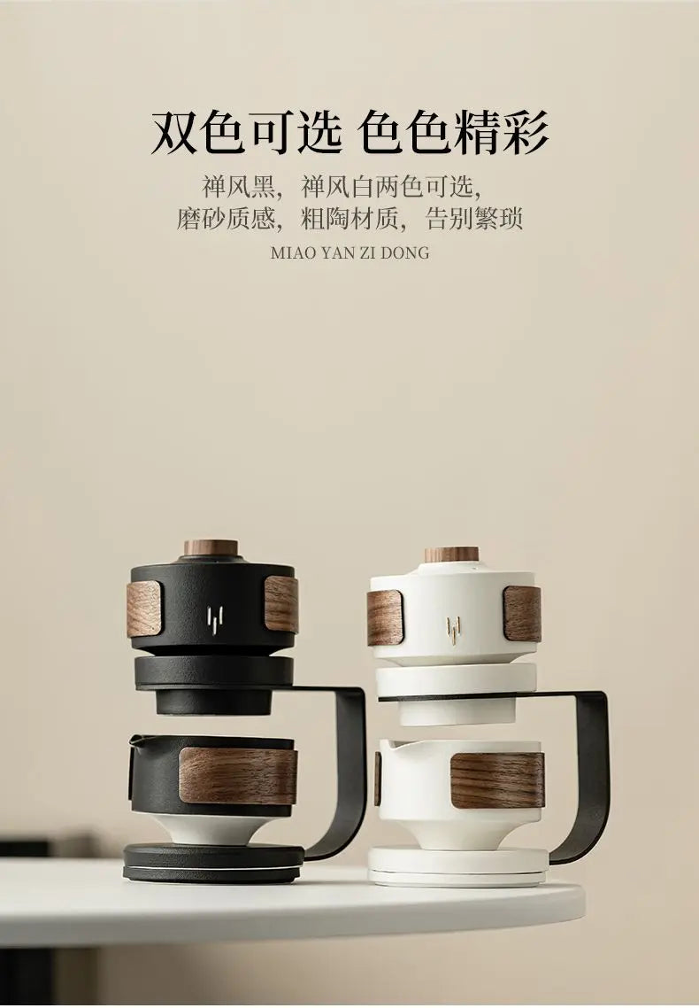 Ceramic automatic tea set, home tea making, office high-end and atmospheric complete set of tea set