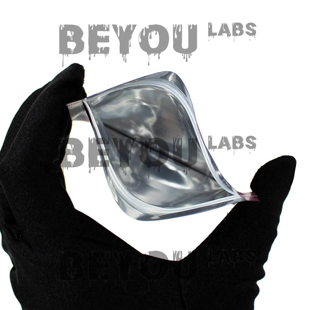 3.5g Plastic Standing Opp Pouches Matte Laser Smell Proof Zipper Self Sealed 1G Aluminum Foil Packaging Cookie Gummy Chocolate