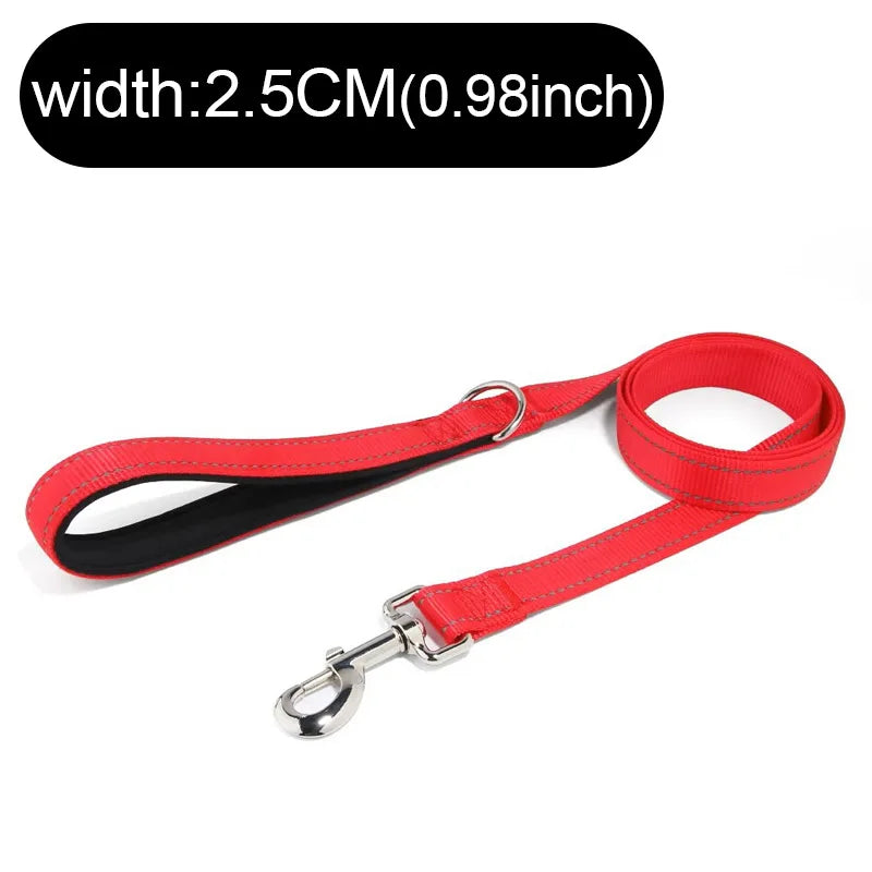 Dogs Leads Leashes Reflective Drawstring Pet Leash Explosion-proof Dog with D-ring & Metal Fastener for Dog Walking and Training