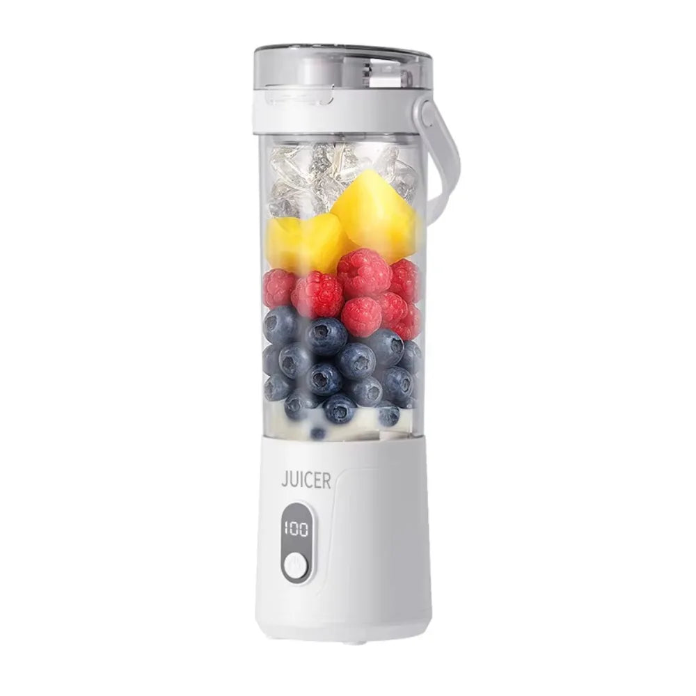 600ML Capacity Portable Blender USB Rechargeable Fresh Fruit Blender Fruit Mixers Household Fruit Cup Smoothie Blender