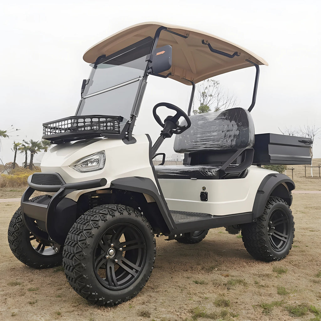 2025 New Product Luxury Heavy duty 2-seater Electric Big Wheel Club Cart Golf Cart  Electric handcart hunting cart