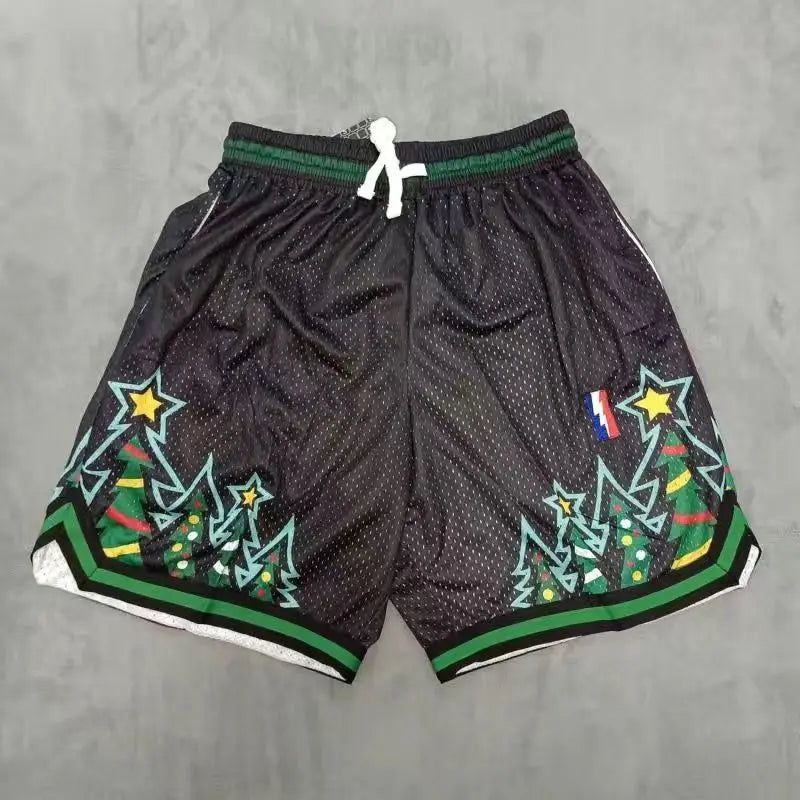 American Retro Embroidered Sports Shorts Men's Loose Casual Simple Personalized Four-point Basketball Pants Male Sportswear
