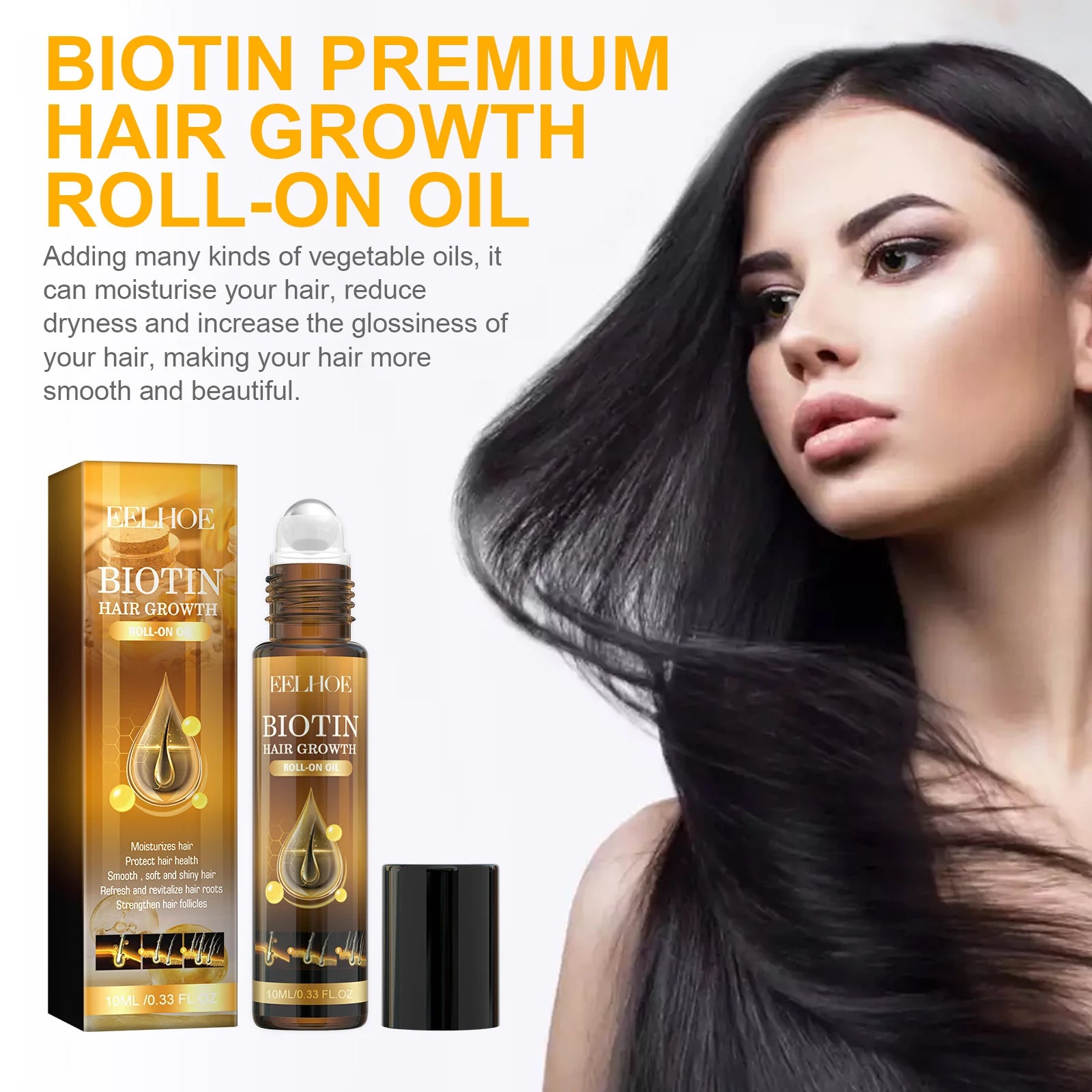 Biotin Hair Growth Products Fast Growing Oil Conditioner Frizz Damaged Repair Hair Thinning Soap Nourish Root Dense Hair Shampoo