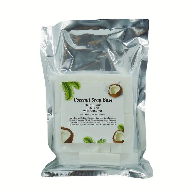 250g Melt and Pour Soap Base Glycerin for DIY Crafting Gift, Moisturizing and Gentle on Skin, Perfect for Soap Making Supplies