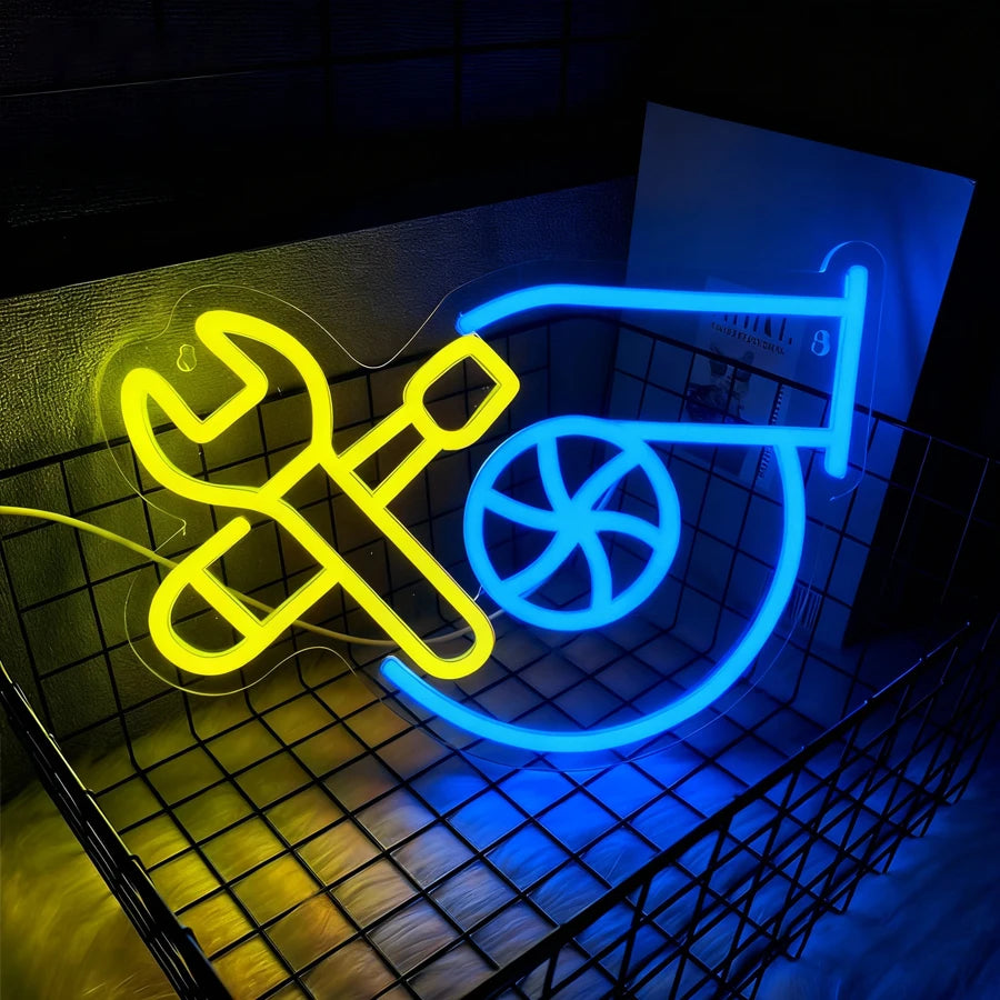 Check Engine Led Neon Sign, Repair Tool Icon, Dad'S Wall Art Gift, Man Cave, Auto Repair Shop, Workshop, Garage And Party Decor.