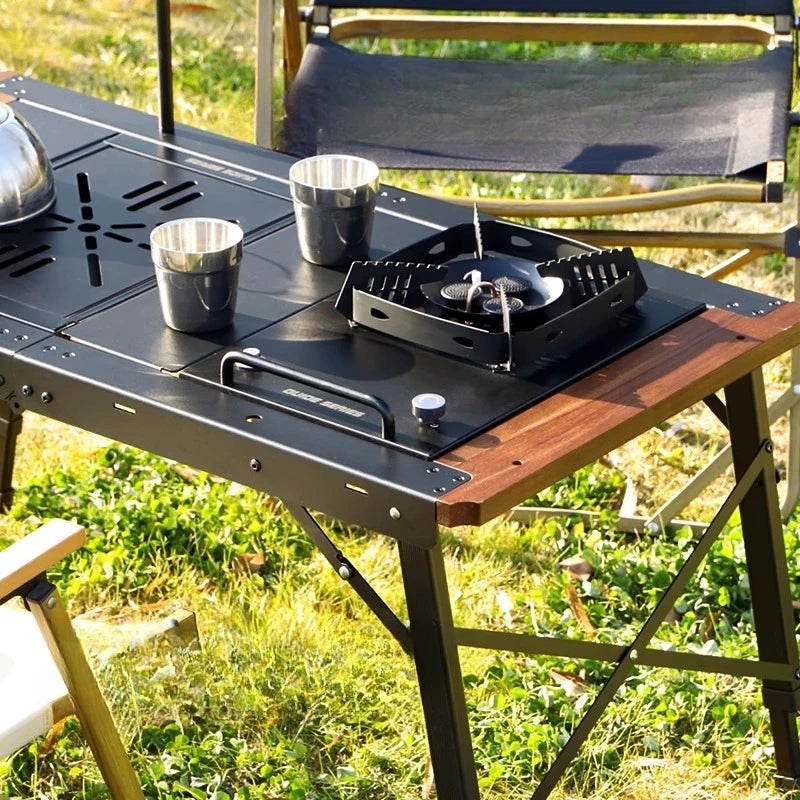 Dining Waterproof Outdoor Table Black Balcony Portable Backyard Outdoor Table Garden Camping Tuinmeubelsets Patio Furniture