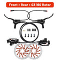BUCKLOS Power Off Electric Bicycle Brakes 2 Piston with G3 Rotor E-Bike Hydraulic Disc Brake Set Aluminum Alloy Bike Brakes