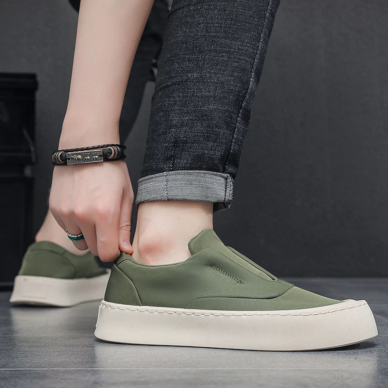 Men's Shoes Summer 2025 New Breathable Fashion Trend Versatile Casual Cloth Shoes Slip on Comfortable Lightweight Sport Sneakers