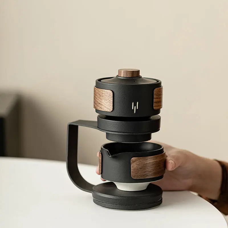 Ceramic automatic tea set, home tea making, office high-end and atmospheric complete set of tea set