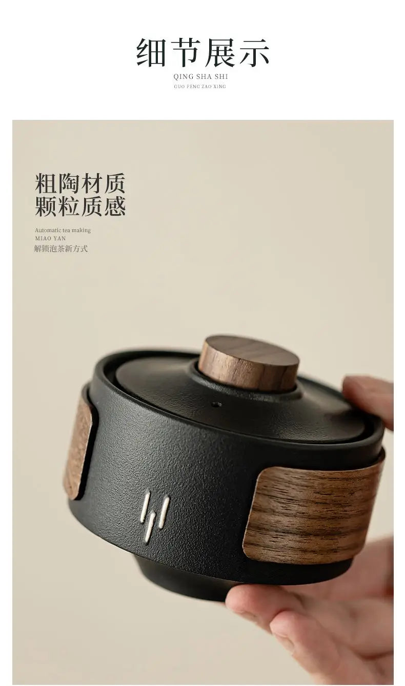 Ceramic automatic tea set, home tea making, office high-end and atmospheric complete set of tea set