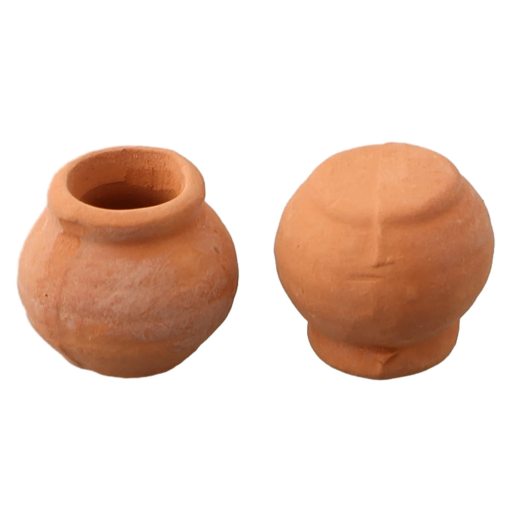 2PCS Mini Flower Pots Ceramic Clay Succulent Plants Pot For Plant Wedding Decoration Craft Handicrafts Garden Orchards Home