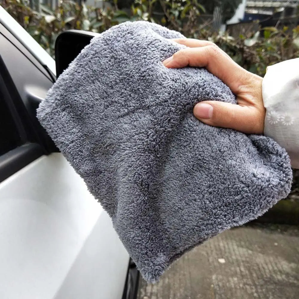 Car Detailing Polishing Auto supplies Edgeless Cleaning Towel Plush Washing Rag Car Cleaning Cloth Extra Microfiber Towels