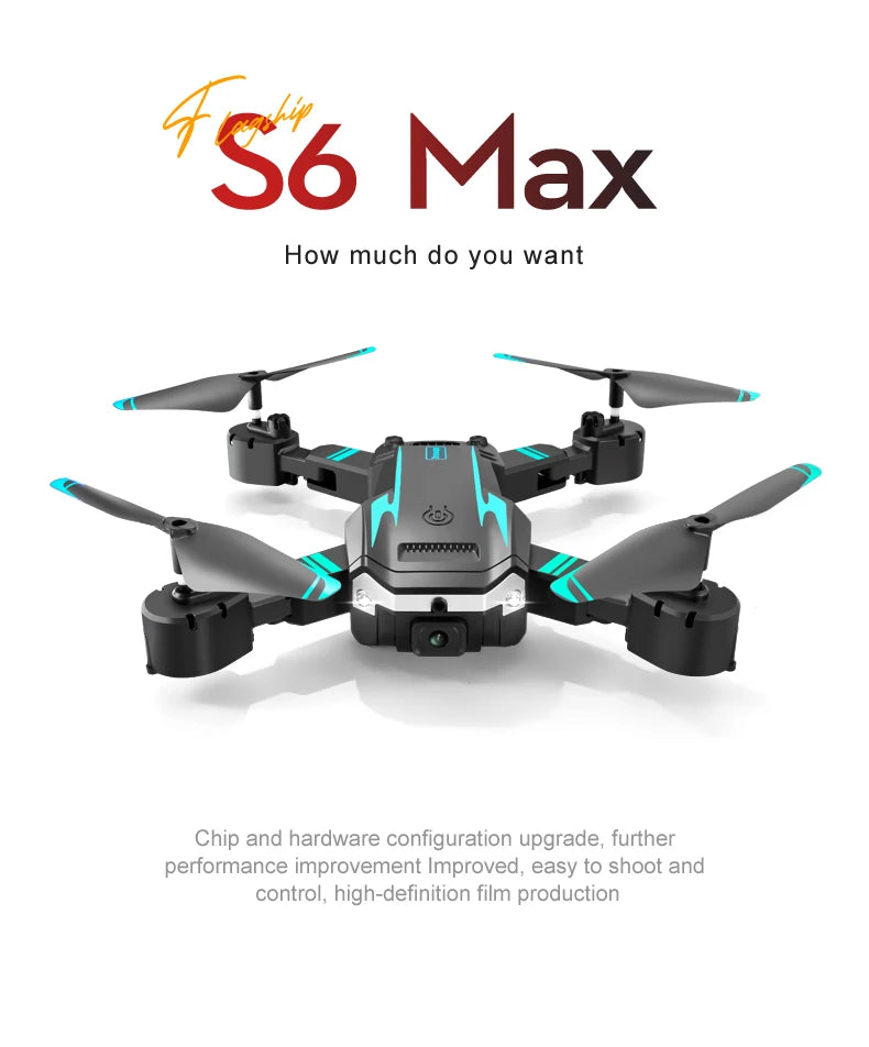 2025 NEW S6 Drone 5000M 8K 5G Professional Aerial Photography HD Wifi FPV Avoiding Flow Obstacles Four Rotors Helicopter Toy
