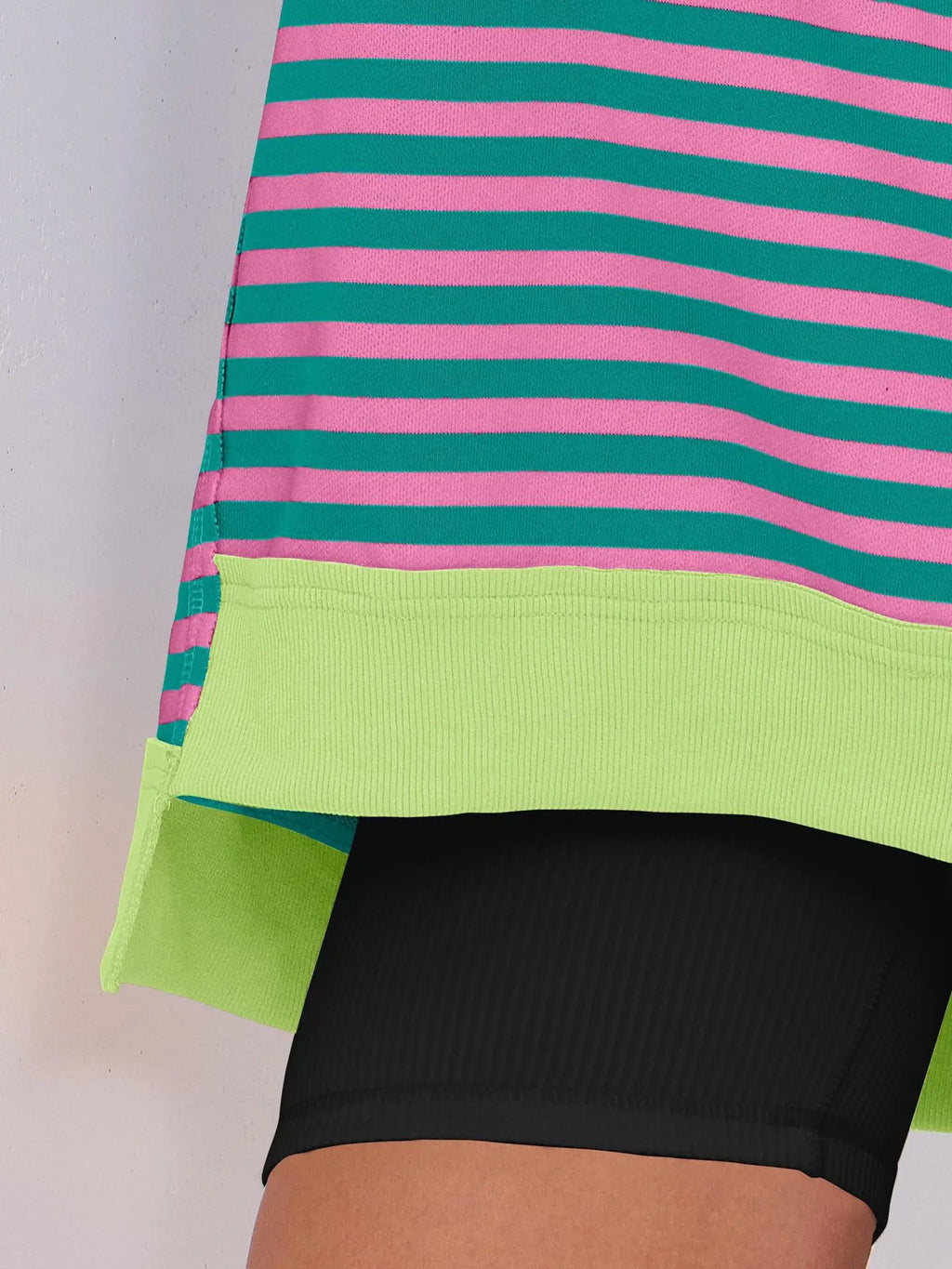 2026 Spring Sweatshirts Women Sweatshirt Tops V Neck Full Sleeve Y2k Streetwear Work Casual Loose Elegant Striped Top Autumn