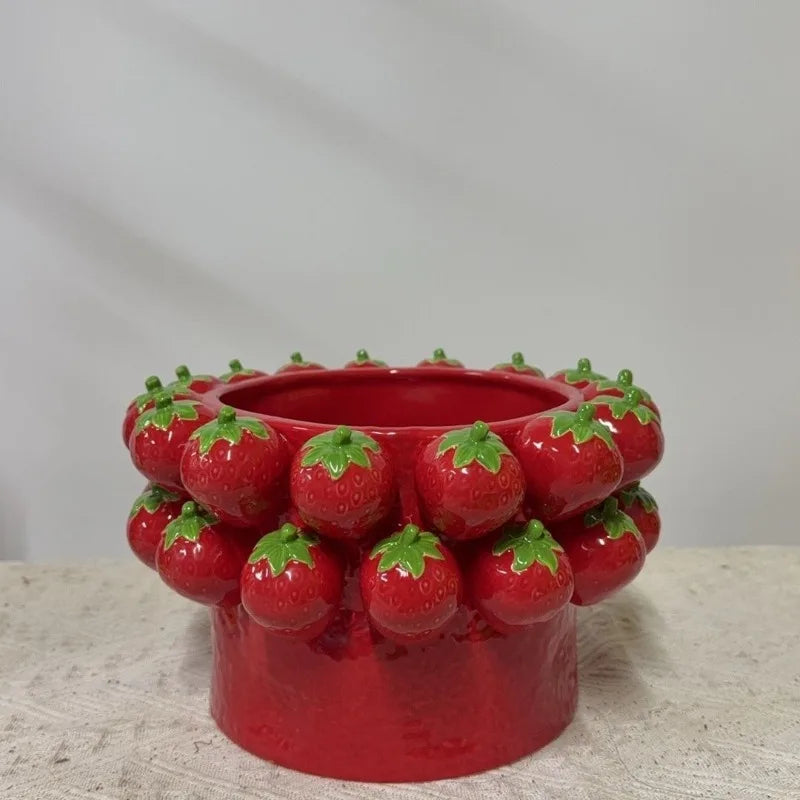 Ceramic Flower Pot Indoor Flowerpots Large Luxury Decorative Table Flowerpot Pretty Modern Cute Elegant Vase Garden Accessories