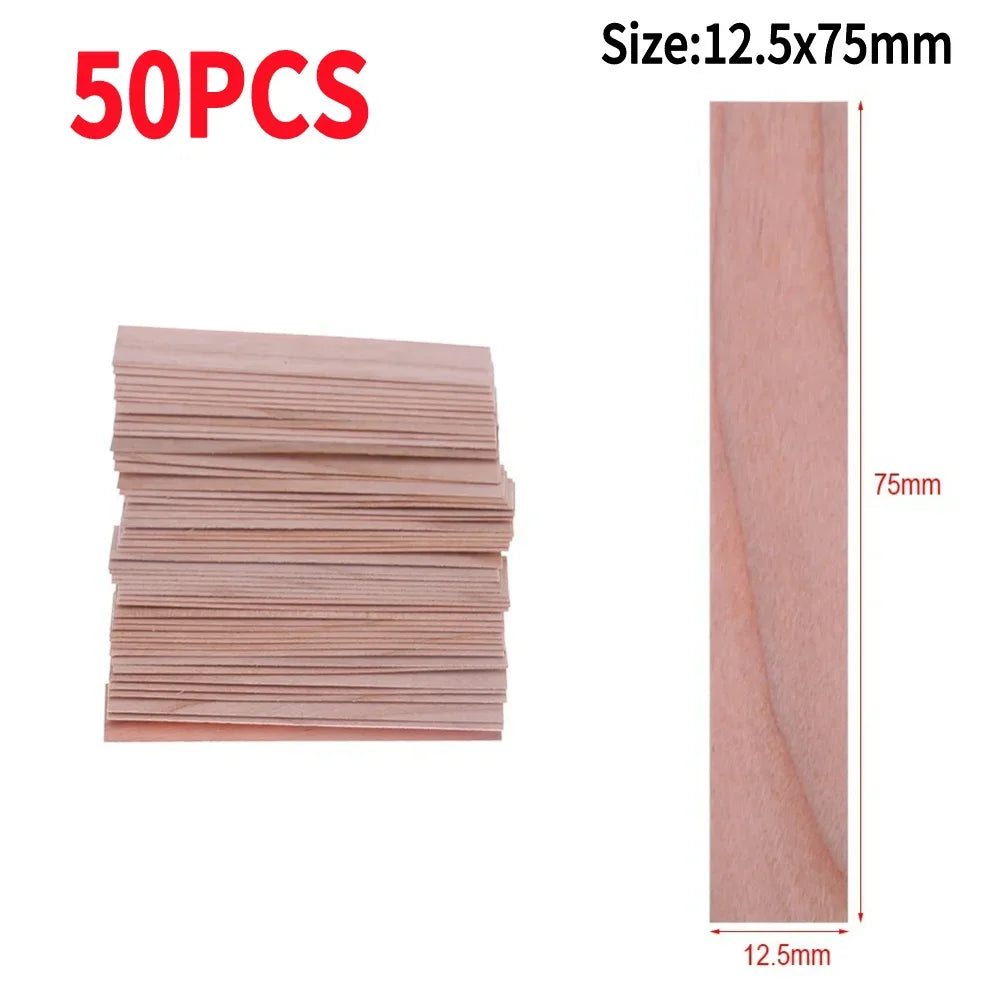 50/100PCS Wooden Candle Wicks Smokeless Candle Wicks Handmade Candles Soy or Soy Parffin for DIY Candles Making Supplies Tools