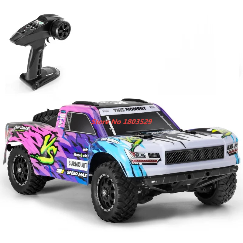 70KM/H Brushless RC Short Car 1/16 Brushless 4WD RC Short Course TruckIndependent SuspensionFull Ball Bearings Metal Driveshaft