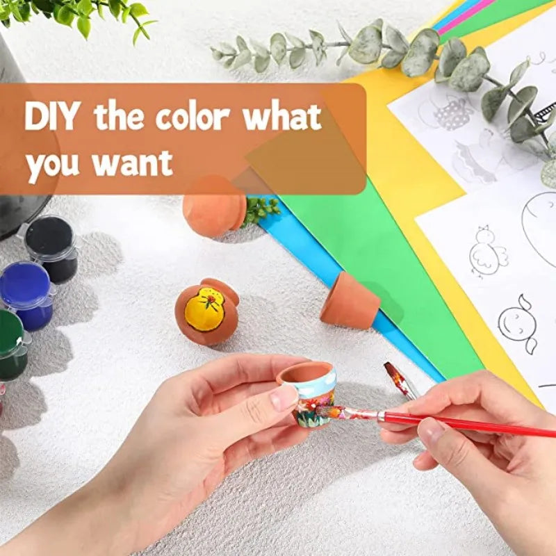 80pcs Small Mini 1.3" Terracotta Pot Clay Ceramic Pottery Planter, Cactus Flower Nursery Terra Cotta Pots, with Drainage Hole