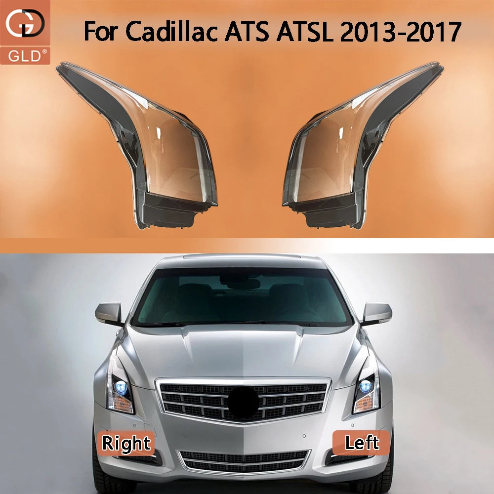 Car Accessories Transparent Headlight Shade Cover Lampshade Shell Lens Plexiglass For Cadillac ATS ATSL 2013 2014 2015 2016 2017