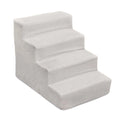 Dog Ramp Stairs Versatile Gentle Slope Shape for Older Dogs, Cats Removable Cover Sturdy Anti Slip High Density Sponge