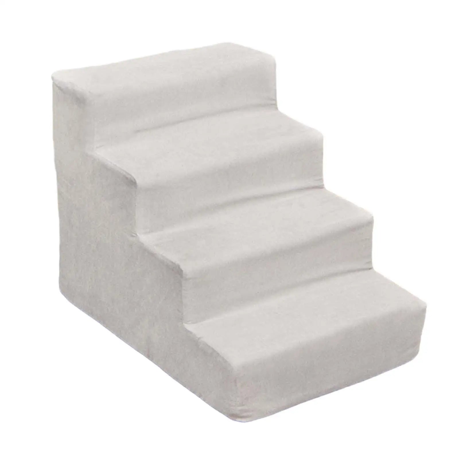 Dog Ramp Stairs Versatile Gentle Slope Shape for Older Dogs, Cats Removable Cover Sturdy Anti Slip High Density Sponge