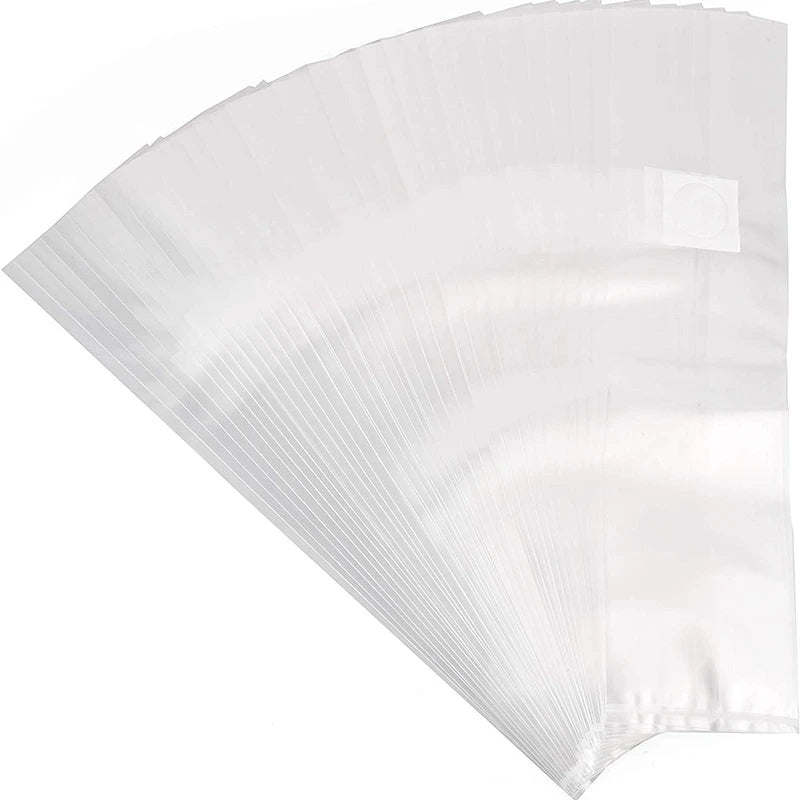 Cultivation Bags100Pcs Mushroom Growing Bag Spawn Bags Thick 6 Bags 5.9inchx13.8inch 0.2 Micrometre Filter