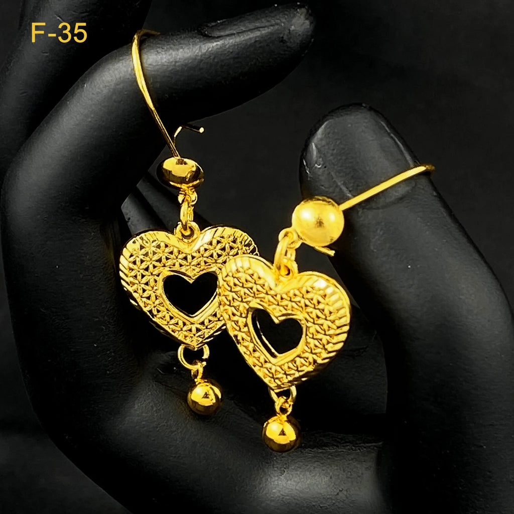 Arabic Dubai Jewelry Set for Women Earrings Ethiopian African Long Chain 24K Gold Color Necklace Wedding Bridal Party Gift