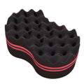 African Magic Barber Sponge Double Sided Magic Hair Curl Weave Dreads Sponge Brush Hair Brush For Black Man Hair Twist Sponge