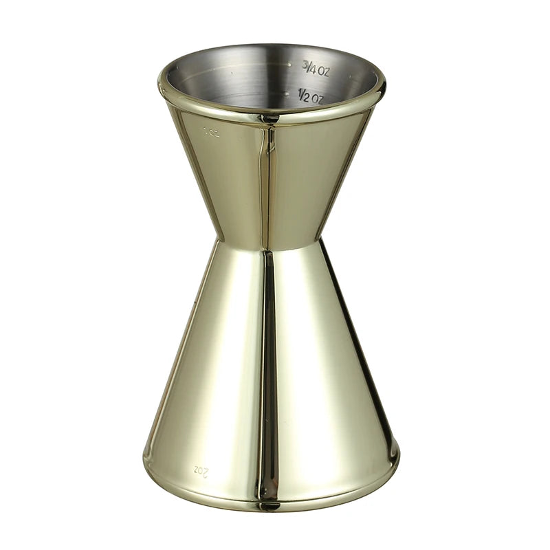 1OZ/2OZ Cocktail Jigger Double Wall Bar Measuring Cup Heavyweight Bar Tool