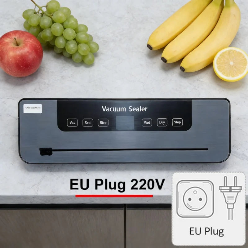 Electric Vacuum Sealer Machine Kitchen Dry/Wet Food Vacuum Sealer Home Fresh Food Storage And Built-in Cutter Ealing Machine
