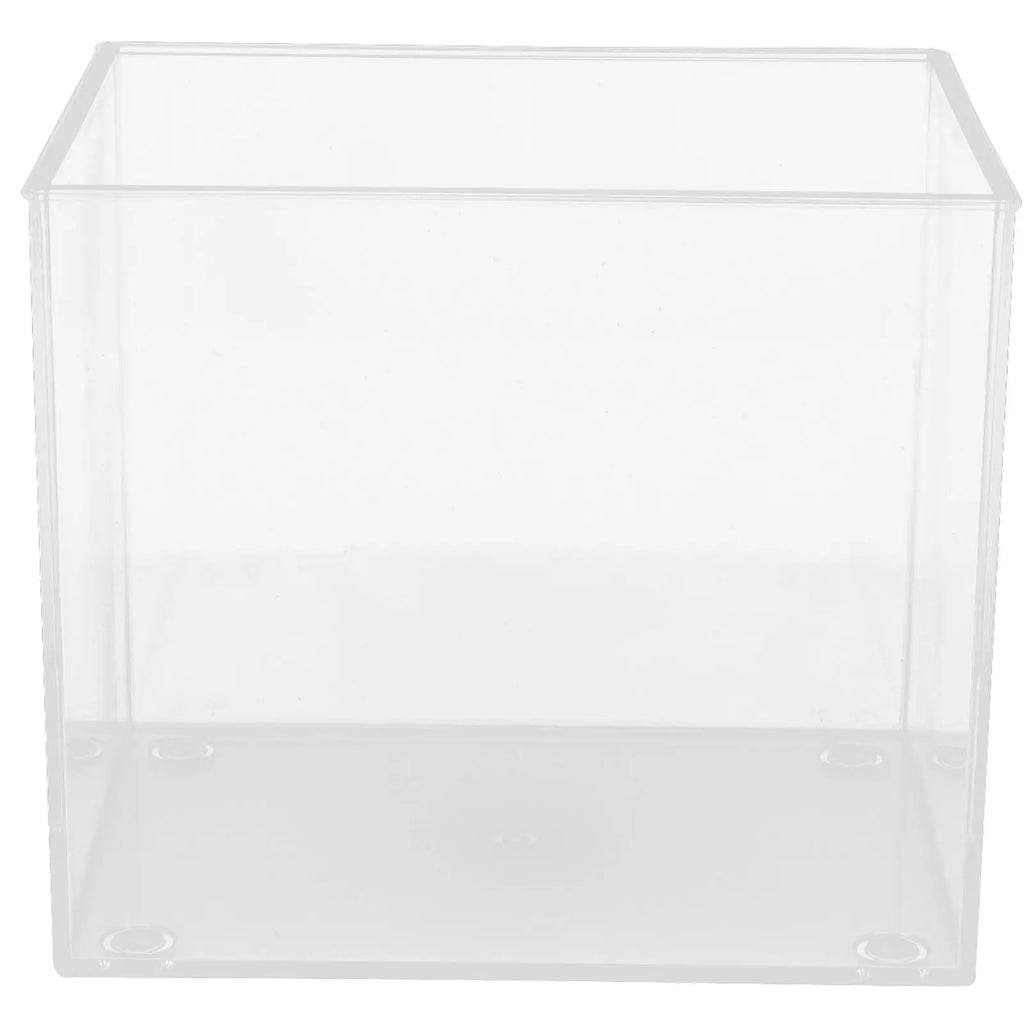 Desktop Aquarium Small Fish Tank for Betta Rimless Clear Plastic Tank Household Multi-Use Aquarium for Indoor Decoration