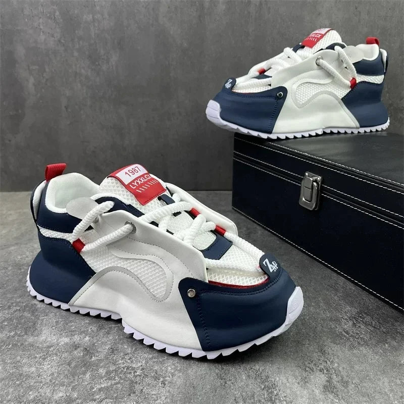 48 size summer men's shoes 2024 new men's mesh breathable sneakers height increasing sports comfortable casual shoes for men