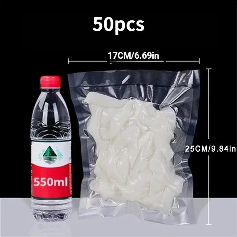 Electric Vacuum Sealer Dry/Wet Food Sealed Packaging Kitchen Food Storage Seal Built-in Cutter Knife Vacuum Sealer Machine