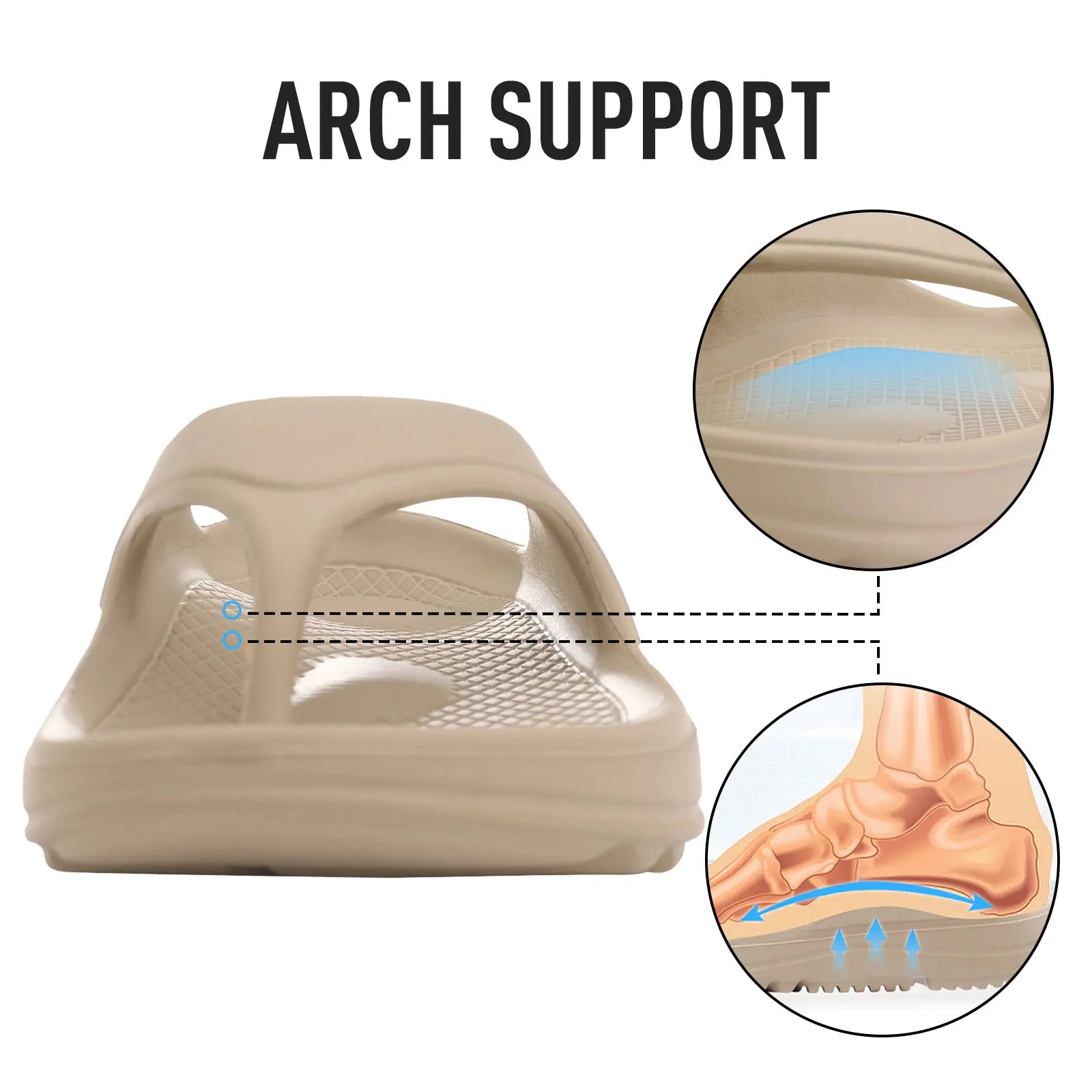 Bebealy Women Orthopedic Slippers With Arch Support Outdoor Men Slippers Soft Antiskid Home Slippers Indoor EVA Cloud Slippers