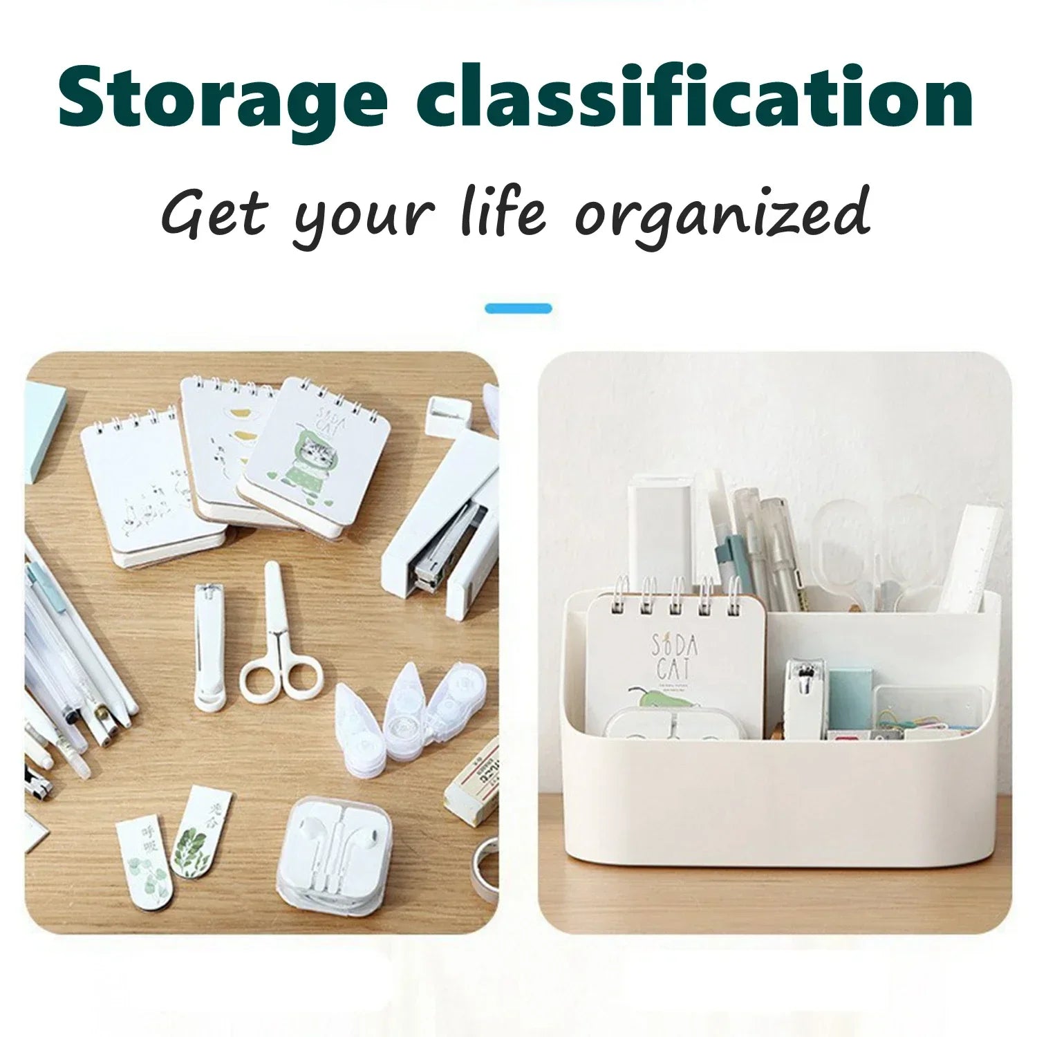 Desk Organizer, Office Supplies Organizers and Accessories, Makeup Brush Holder, Pen/Pencil Holder, Remote Control Holder
