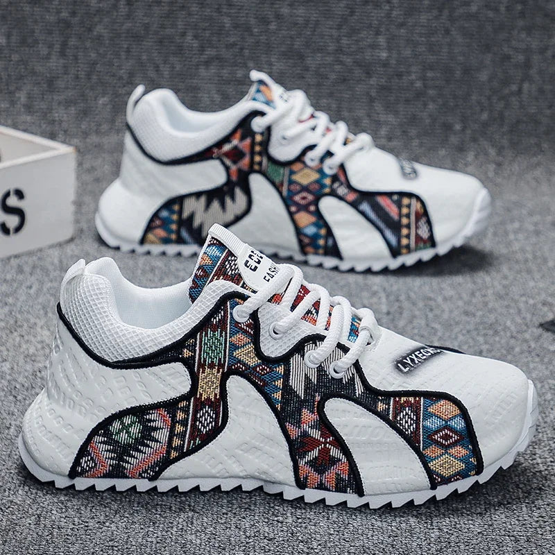 Chunky Sneaker Plus Size 45 46 47 48 Men Designer Shoes Fashion Casual Leather Mesh Breathable Increased Internal Platform Shoes
