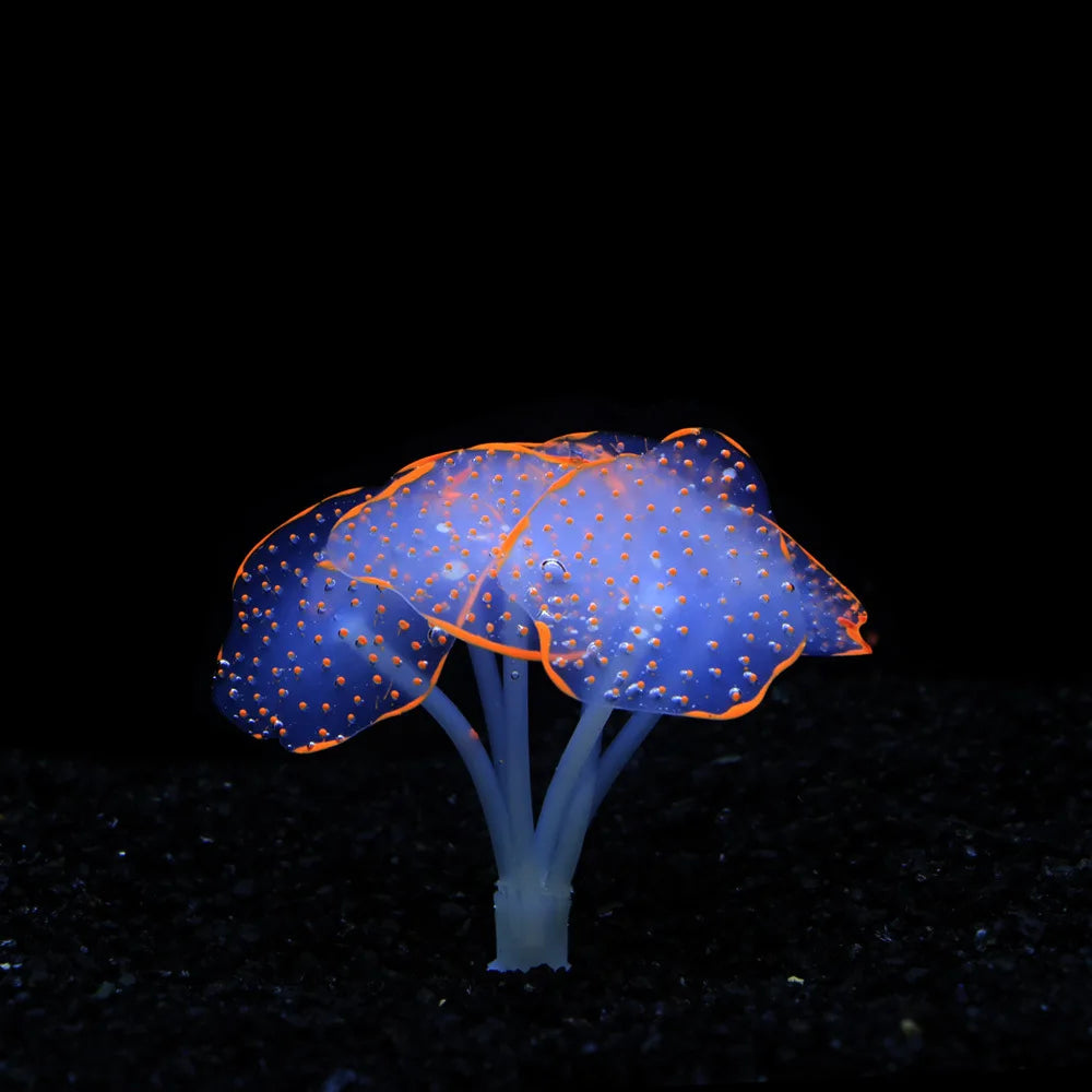 Artificial Glowing Anemone Luminous Plant Fish Tank Aquarium Decoration Underwater Landscape Ornament Aquascaping Accessories
