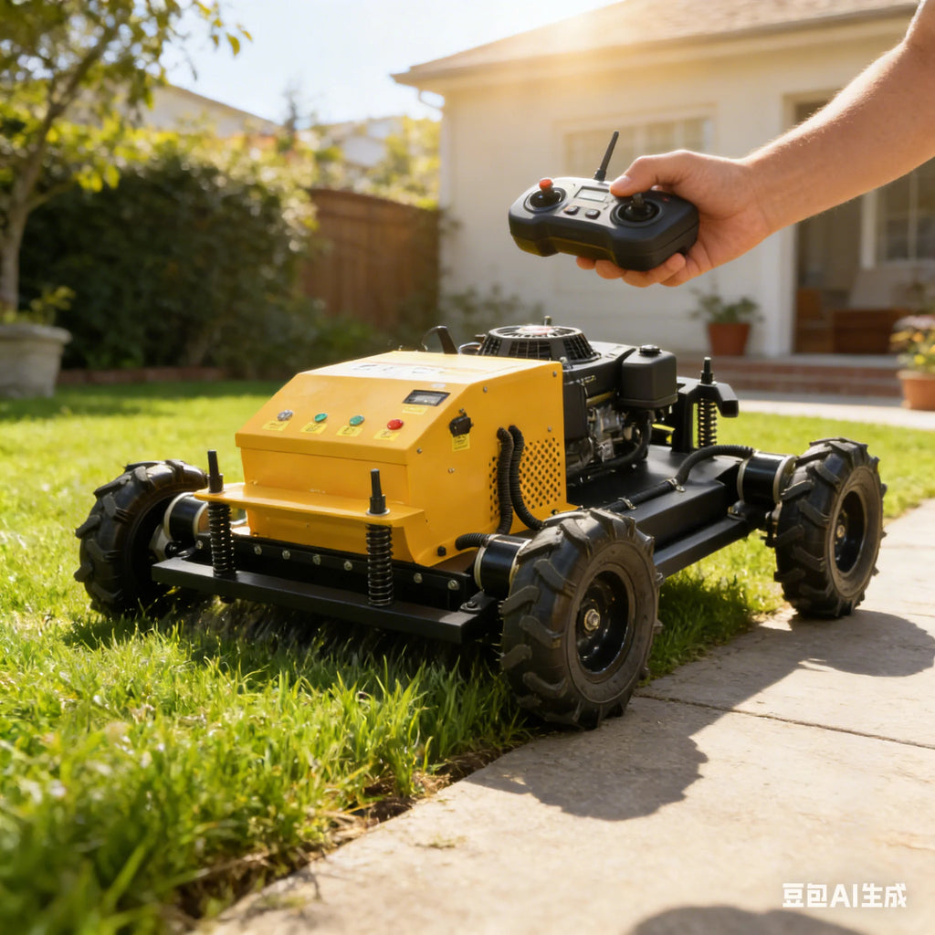 Customized Factory Direct Wheeled Lawn Mower 550mm Cutting Width Affordable Mower Agricultural Remote Control Robot Lawn Mower