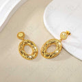 Be00059 Dubai Elegant Women's 24K Gold Plated Fashionable Earrings Luxury Women's Party Jewelry Boutique Earrings Ethiopian Wedding Earrings