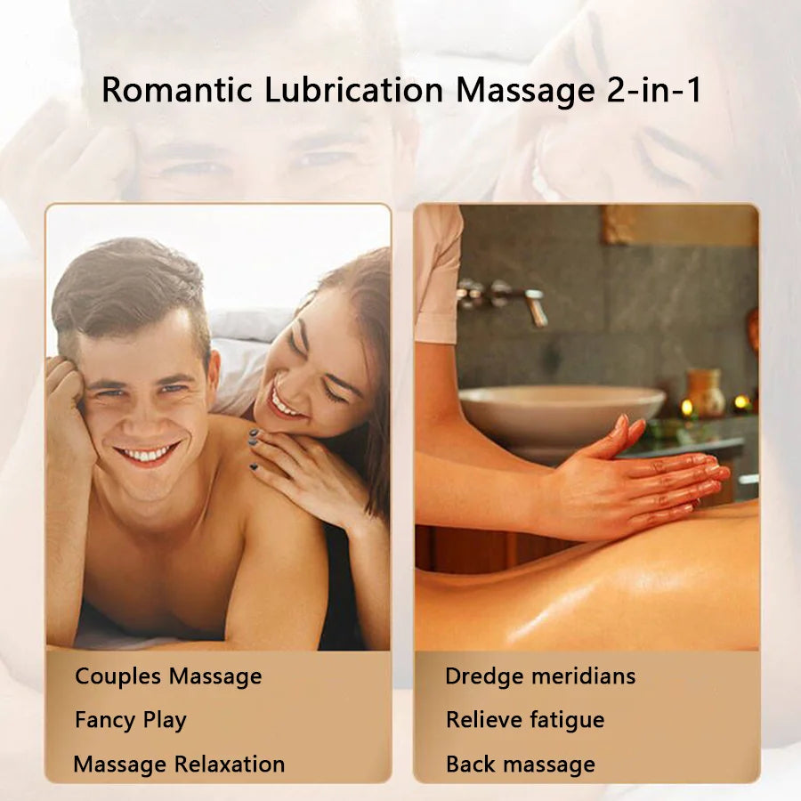 1pc Amber Vanilla massage essential oil candle, coconut wax, heating, body open back SPA romantic holder home decor valentines