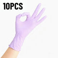 10-100PCS Disposable Light Purple Nitrile Gloves Latex Free Waterproof For Cleaning Hairdressing Dishwashing Tattoo Gloves